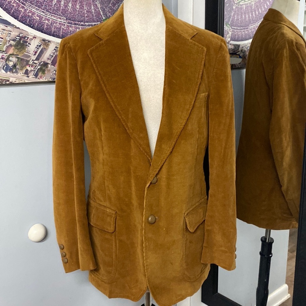 VINTAGE 1970s CORDUROY BLAZER FROM SEARS AND ROBUCK THE MENS STORE